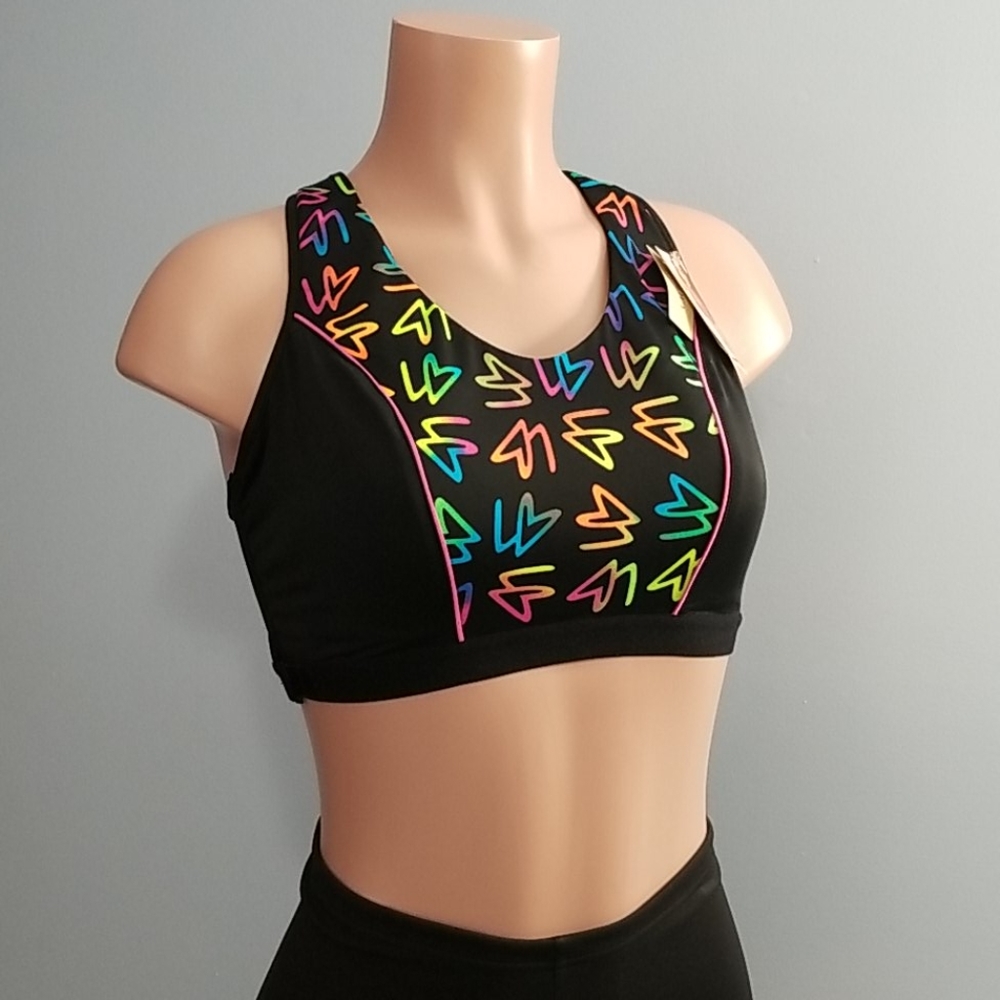 CACIQUE  HIGH IMPACT  BLACK SPORT BRA
